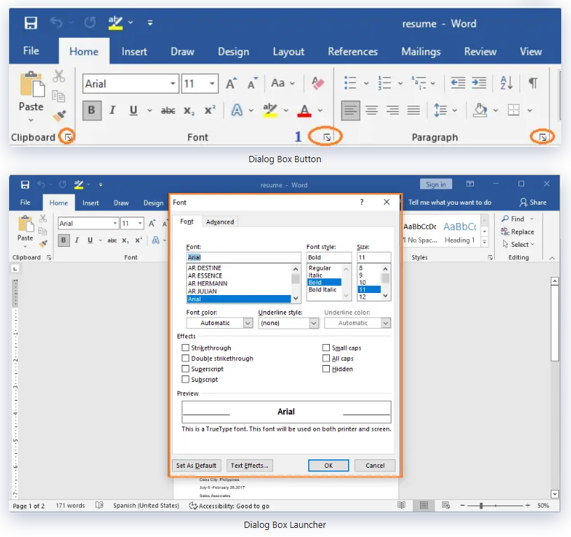 Unit 1: Exploring the Word Window | Parts of Ribbon in Microsoft Word ...
